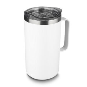 Caneca Térmica em Aço Inox - Branco, 750ml