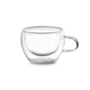 Conjunto de Xícaras de Vidro Borossilicato - Transparente, 60ml